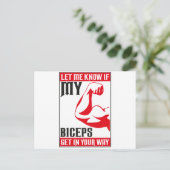 二頭筋 ポストカード (スタンド正面)