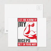 二頭筋 ポストカード (正面/裏面)