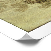 二飛んでいるつの天使がトーンの冠を持って ポスター (角)