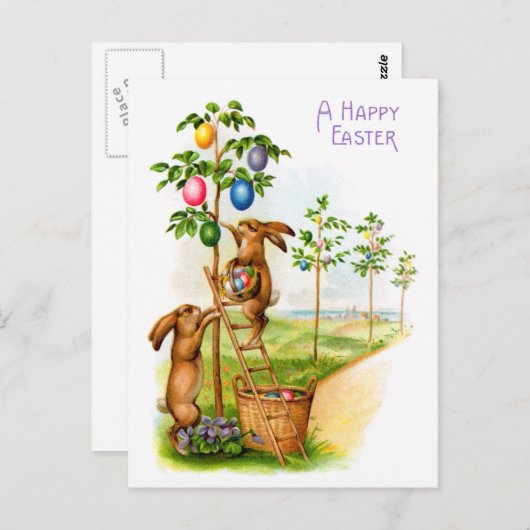 二飾の兎 ポストカード (正面/裏面)