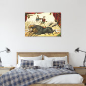 二馬法、サーカスのパフォーマンス、1874年頃。 キャンバスプリント (インサイチュ (寝室))