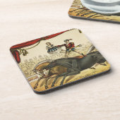 二馬法、サーカスのパフォーマンス、1874年頃。 コースター (左側)