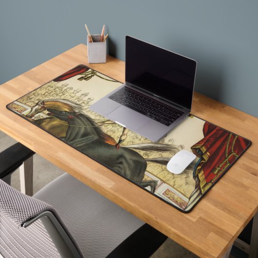 二馬法、サーカスのパフォーマンス、1874年頃。 デスクマット (オフィス2)