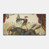 二馬法、サーカスのパフォーマンス、1874年頃。 デスクマット (正面)