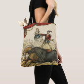 二馬法、サーカスのパフォーマンス、1874年頃。 トートバッグ (クローズアップ)