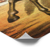 二馬法、サーカスのパフォーマンス、1874年頃。 ポスター (角)