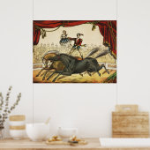 二馬法、サーカスのパフォーマンス、1874年頃。 ポスター (キッチン)