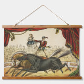 二馬法、サーカスのパフォーマンス、1874年頃。 吊り下げ型タペストリー (正面)