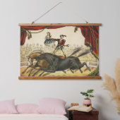 二馬法、サーカスのパフォーマンス、1874年頃。 吊り下げ型タペストリー (寝室)