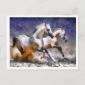 二馬駆け ポストカード (正面)