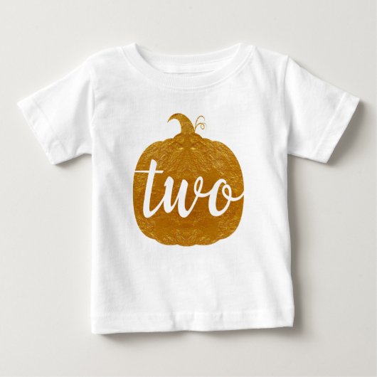 二│二歳ベビー | Golden Pumpkin ベビーTシャツ (正面)