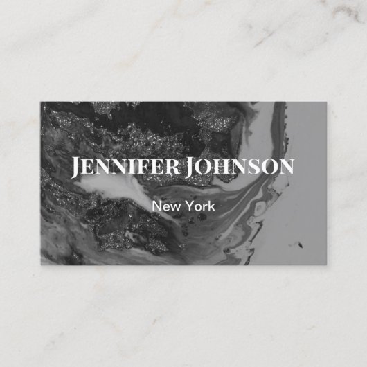 （二）個人カード、抽象芸術 名刺 (正面)