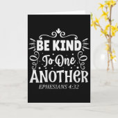 互いに優しく Ephesians 4_32 プレミアム トライ- カード (黄色い花)