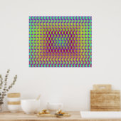 互いに向かい合うアート ポスター (キッチン)