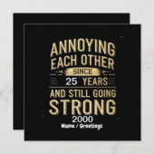 互いに悩ませあって何年も続く強い絆 招待状 (正面/裏面)