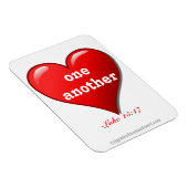 互いに愛し合うハート マグネット (右側)