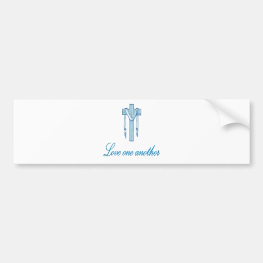 互いに愛し合う バンパーステッカー (正面)