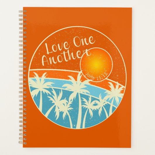 互いに愛し合おう キリスト教 デザイン プランナー手帳 (正面)