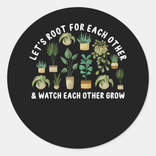 互いに根を張って見よう ラウンドシール (正面)