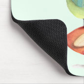 互いに立っているかわいい脂肪質の鳥 マウスパッド (コーナー)