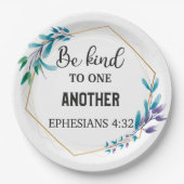 互いに親切である ペーパープレート (正面)