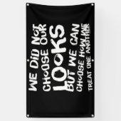 互いに親切である 横断幕 (縦)