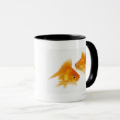 互いを交差させている2金魚 マグカップ (正面右)