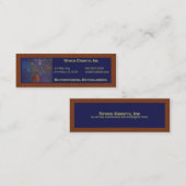 互い違いの宇宙抽象美術 スキニー名刺 (正面/裏面)