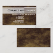 互い違いの調子-惑星ブラウン 名刺 (正面/裏面)