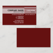 互い違いの調子-暗いあずき色(660000) 名刺 (正面/裏面)