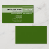 互い違いの調子-暗い草色(336600) 名刺 (正面/裏面)