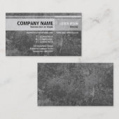 互い違いの調子-樺の木-灰色 名刺 (正面/裏面)