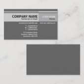互い違いの調子-灰色 名刺 (正面/裏面)