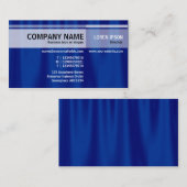 互い違いの調子-青いカーテン 名刺 (正面/裏面)