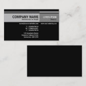 互い違いの調子-黒 名刺 (正面/裏面)