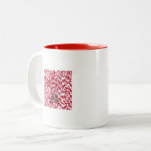 互い違い警報マグ ツートーンマグカップ (正面左)