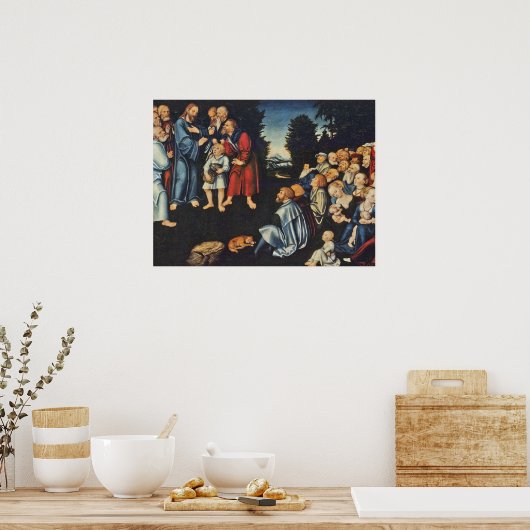 五つのパンと二つの魚の奇跡 ポスター (キッチン)