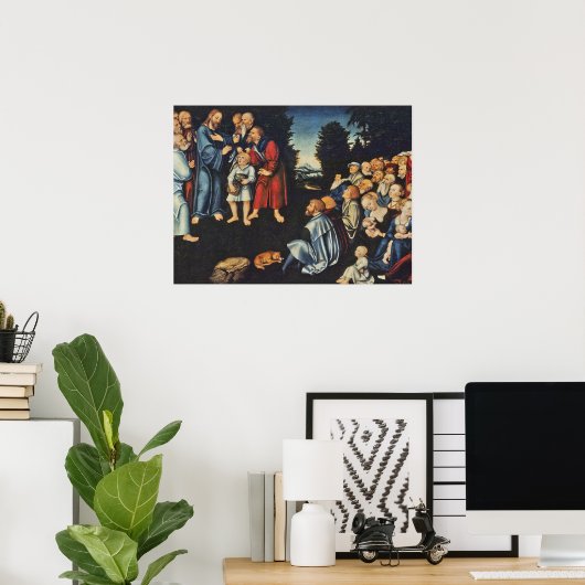 五つのパンと二つの魚の奇跡 ポスター (ホームオフィス)