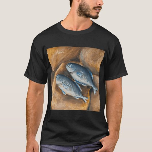 五つのパンと二匹の魚 Tシャツ (正面)