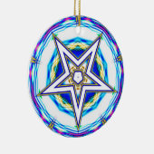 五つの尖った星 セラミックオーナメント (右)