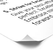 五つの約束 ポスター (コーナー)