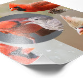 五つの美しい北深紅色 フォトプリント            (角)