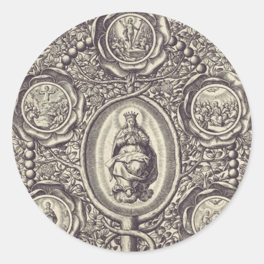 五つの輝かしい謎 ラウンドシール (正面)