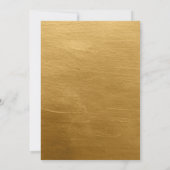 五つの金ゴールドクリスマスパーティーのナツクラッカーファミリー 招待状 (裏面)