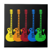 五つの電カラフル気ギター  タイル (正面)