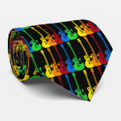 五つの電カラフル気ギター ネクタイ (ロール)