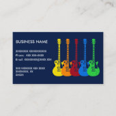 五つの電カラフル気ギター 名刺 (正面)