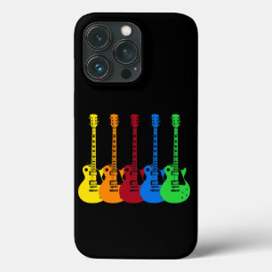 五つの電カラフル気ギター iPhone 13 PROケース