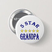 五つ星のじいちゃん 缶バッジ (正面&裏面)