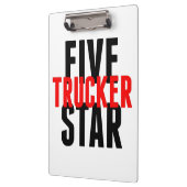 五つ星のトラック運転手 クリップボード (左)